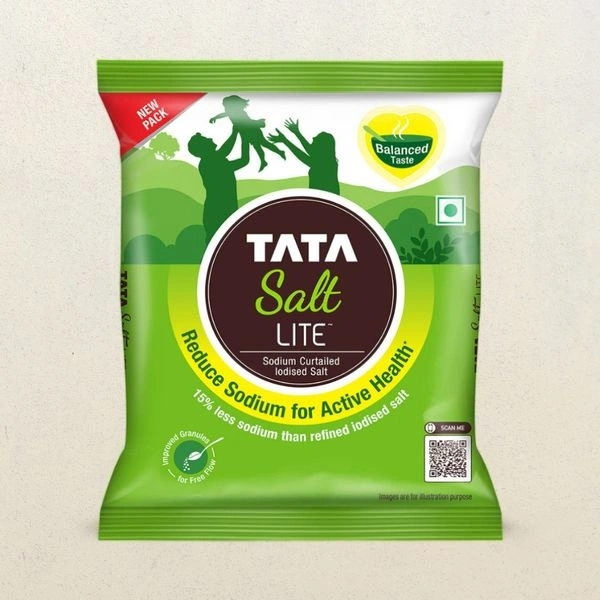 Tata Lite Iodised Salt Low Sodium /Namak  - 1kg