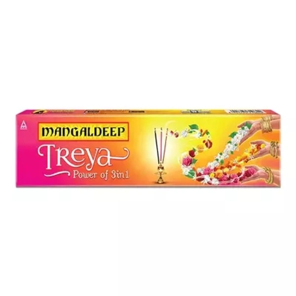 Mangaldeep Treya Puja 3in1 Agarbatti 12sticks - 1pc