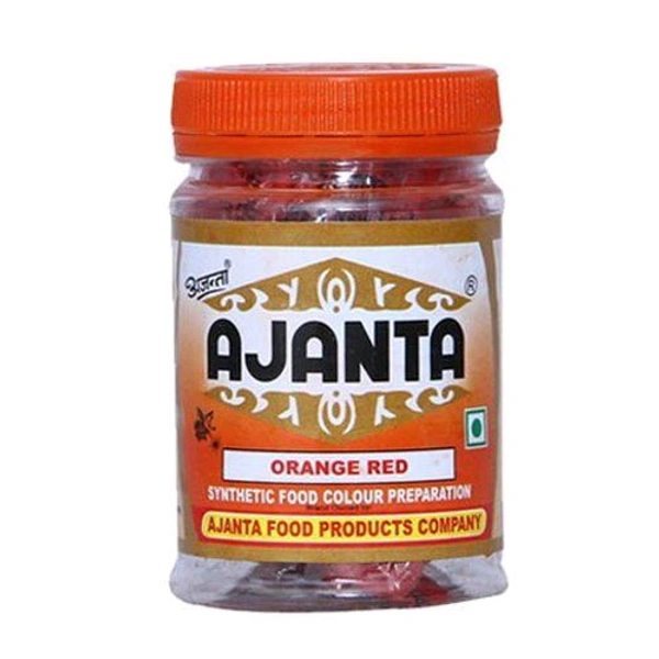 Ajanta Orange Red Colour-Food Colour - नारंगी लाल रंग  - 10gm