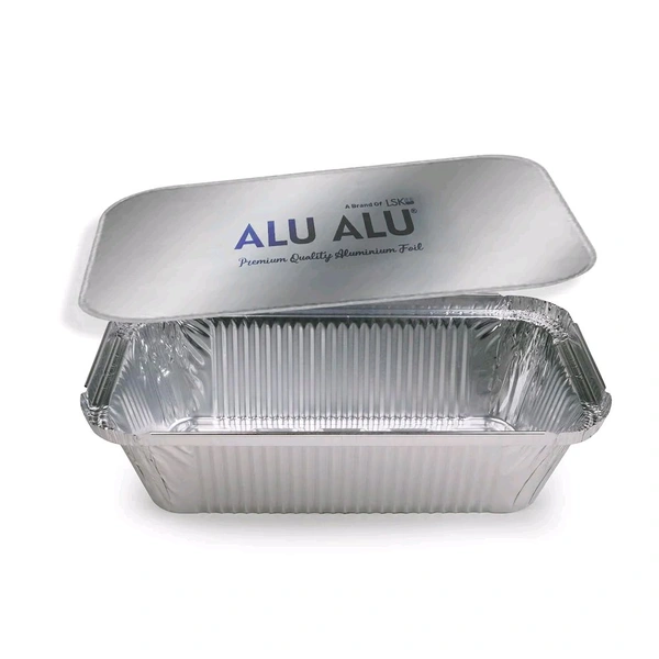 Aluminium Foil Containers with Lid 250 ml - 1Pkt(50Pc)