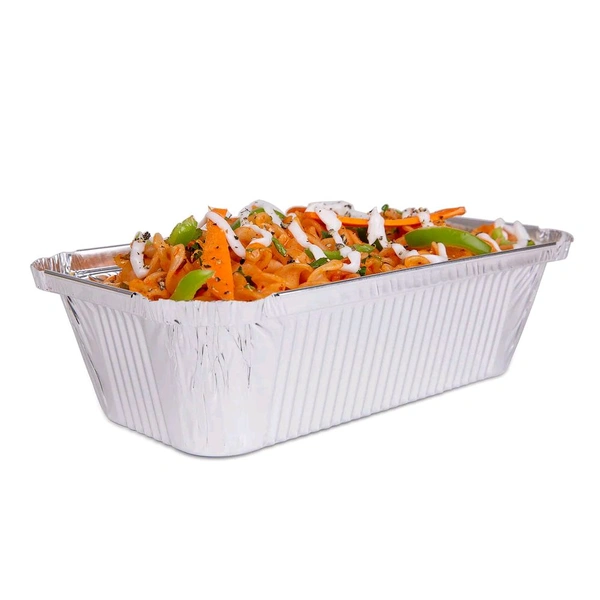 Aluminium Foil Containers with Lid 250 ml - 1Pkt(50Pc)