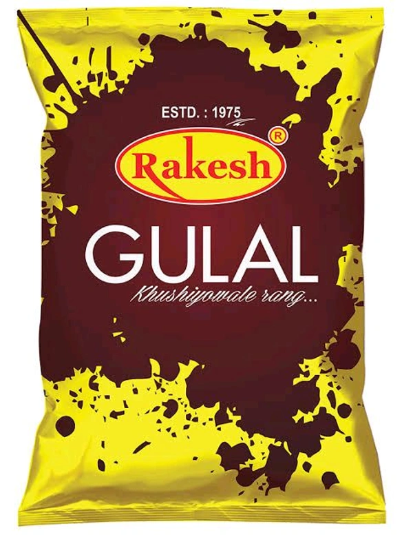 Rakesh Gulal/ Abir - 100gm, Yellow