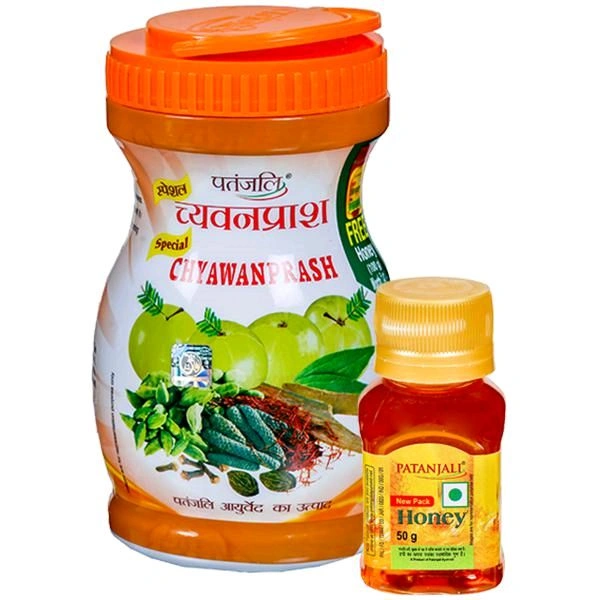 Patanjali Special Chyawanprash 500 gm + Free Patanjali Honey 50 gm - 500gm