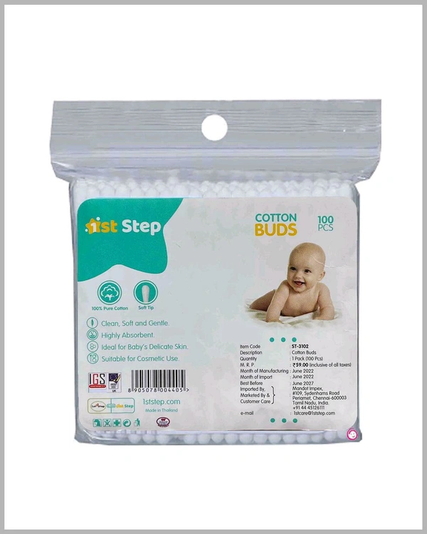 1st Step Cotton Buds - 100pc