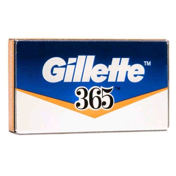 Gillette 365 Stainless Steel Double Edge Safety Razor Blades - 5blades
