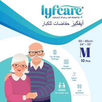 lyfcare Adult Pull -Up Pants Diapers |Medium - 10pc