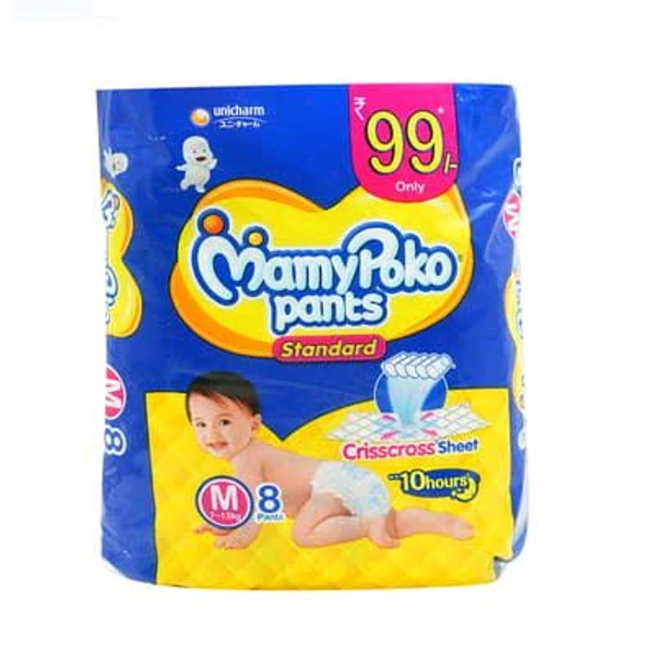 Mamypoko Diaper Medium Size  - 8pc