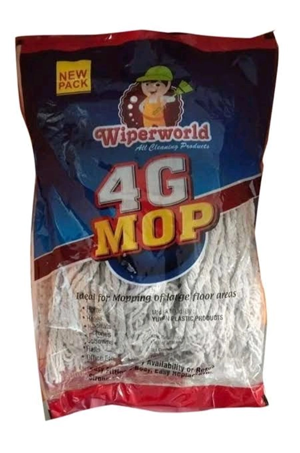 Cotton Wiper World Cleaning Mop And Refill  - 1pc