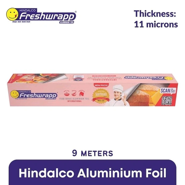 Freshwrapp Hindalco Aluminium Foil 11microns (Food Packaging) - 9 Meters