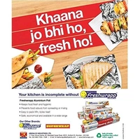 Freshwrapp Hindalco Aluminium Foil 11microns (Food Packaging) - 9 Meters