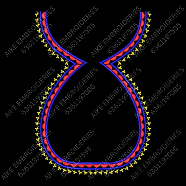 Blouse Design No : MSM-004 - Simple Border, Pot Neck
