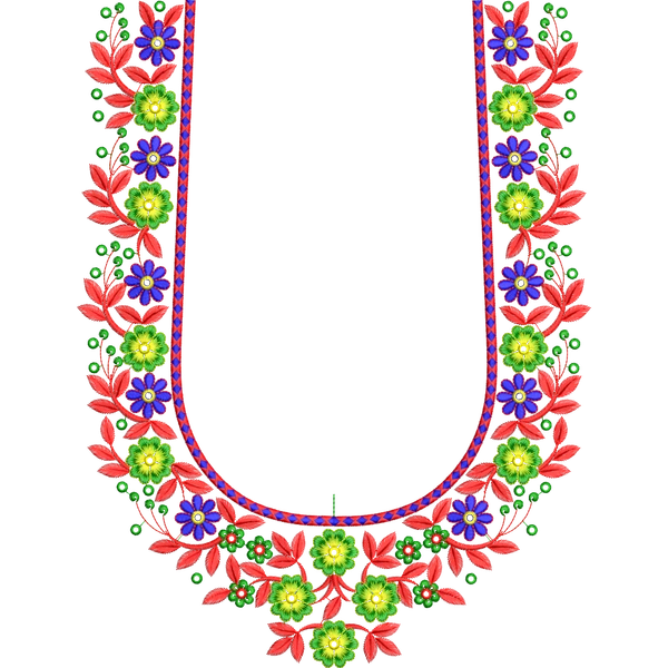 Blouse Design No :286111 ,Flower Bunch