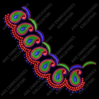 Blouse Design No MSM-047 - Simple Border, U Shape