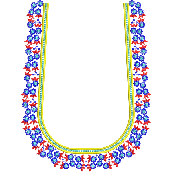 Blouse Design No :323451 ,Flower Bunch, Lines in Sleeve