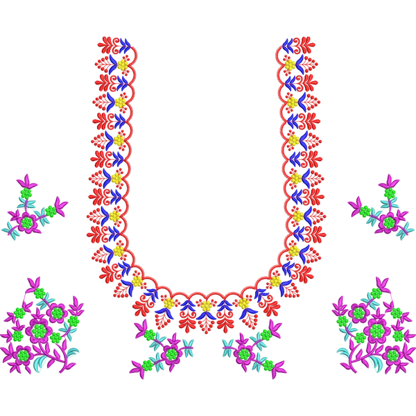 Blouse Design No :334067 ,Cut Work ,Backneck with Buttas