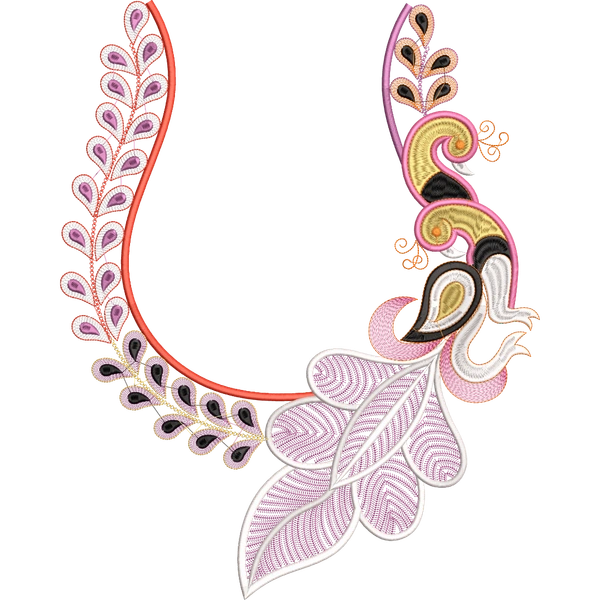 Blouse Design No : AE-015 , Peacock , Butta in Backneck