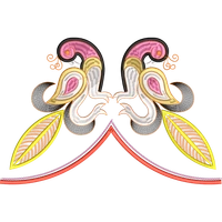 Blouse Design No : AE-015 , Peacock , Butta in Backneck - Butta, U Shape