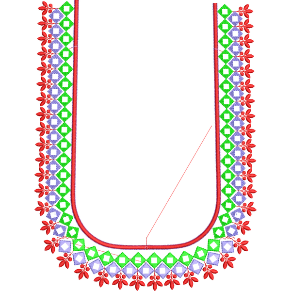Blouse Design No : BH260 ,Diamond Shape Mirror