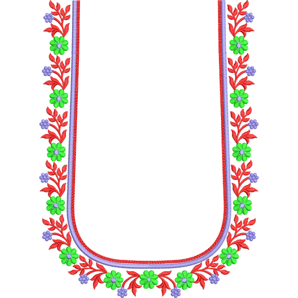 Blouse Design No : BH314 , Flower Bunch, Small Butta in Sleeve