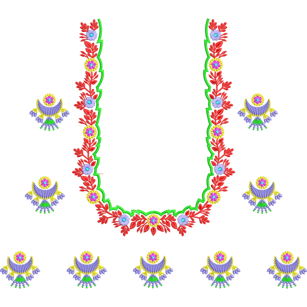 Blouse Design No : BH329/2 , Net Embroidery