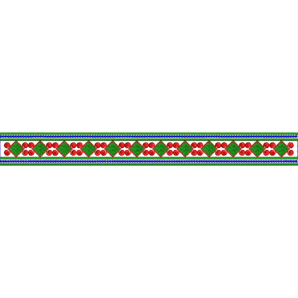 Blouse Design No : HSW-M-171-A - Simple Border, U Shape