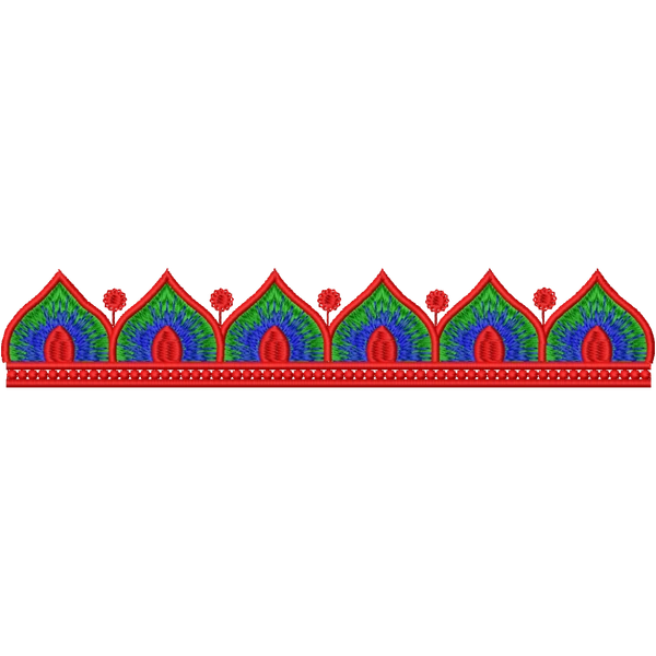 Blouse Design No : HSW PM-30 - Simple Border, U Shape
