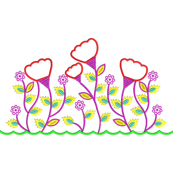 Blouse Design No : JC4880/6 , Small Butta in BackNeck, Big Butta in Back Neck, Net Embroidery, Net Flower, 3D Flower, Cut Work - Full Sleeve, U Shape