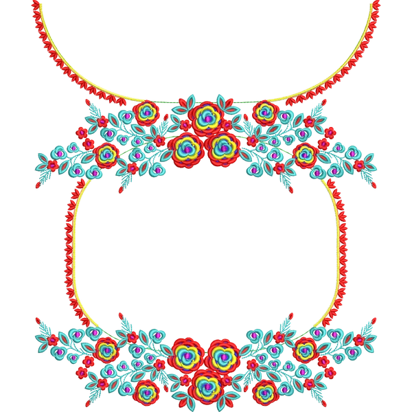 Blouse Design No :MSM - 542 , Flower Bunch