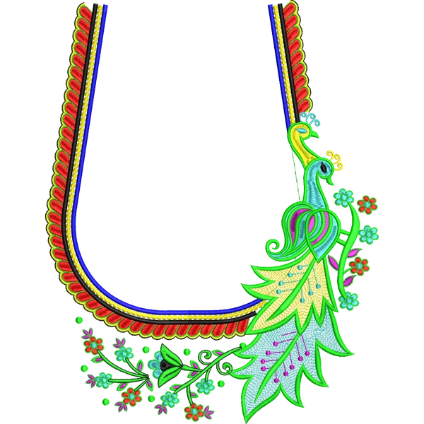 Blouse Design No :MSM - 558 , Peacock