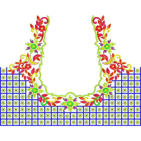 Blouse Design No :MSM - 567 , Flower Bunch