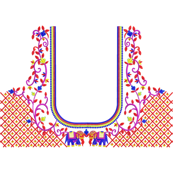 Blouse Design No :MSM - 570 , Elephant