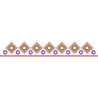 Blouse Design No :MSM - 589 - Kutch with Mirror, Simple Border, Sweat Heart