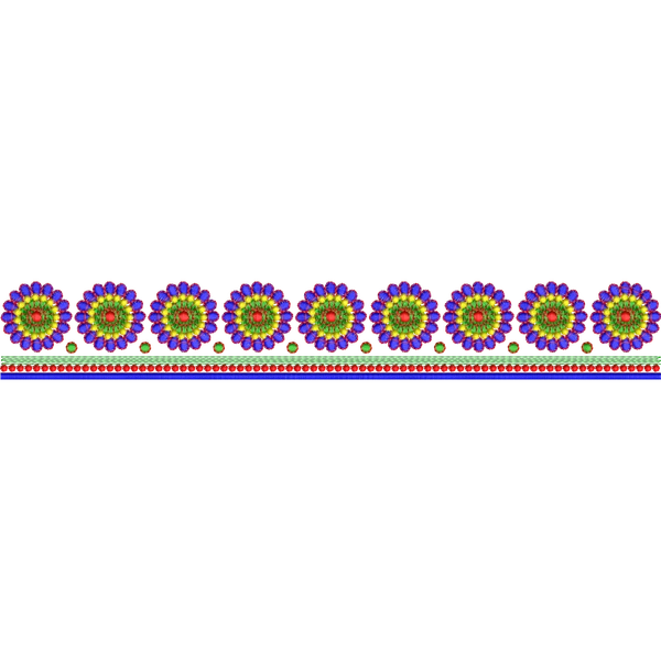 Blouse Design No :MSM - 603 - Simple Border, Pot Neck