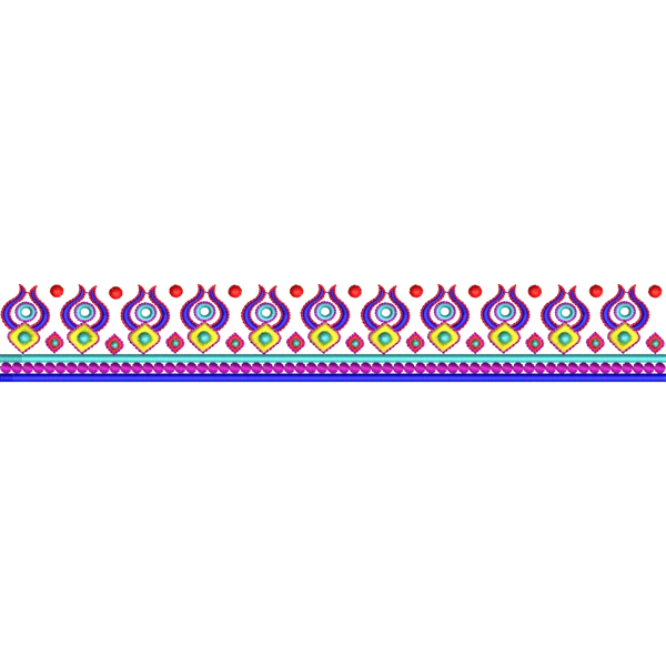 Blouse Design No :MSM - 666 - Simple Border, U Shape