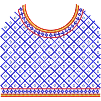 Blouse Design No :MSM - 668/1 - Full Sleeve, Pot Neck