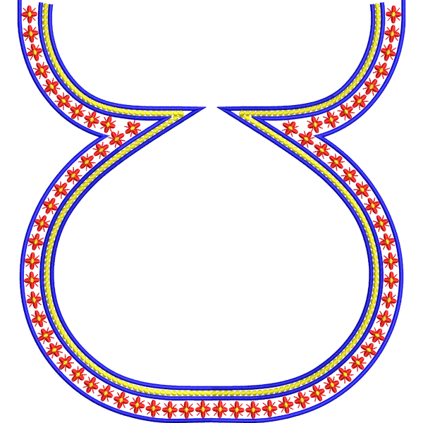 Blouse Design No :MSM - 668/2 ,Front - Boat Neck