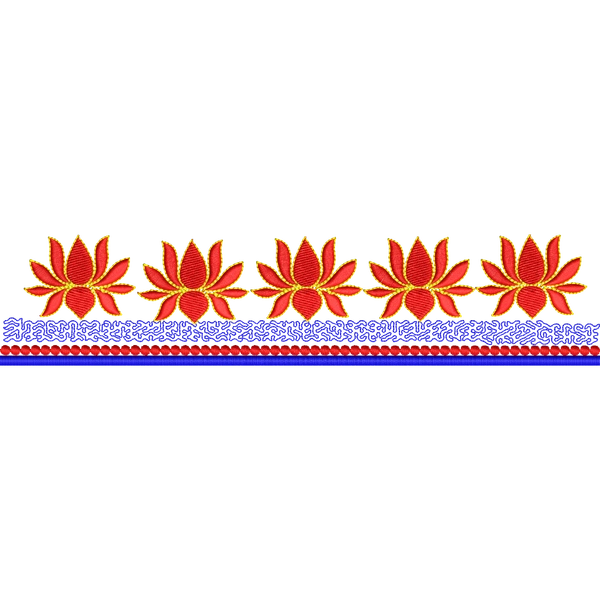Blouse Design No :MSM - 795 - Simple Border, U Shape