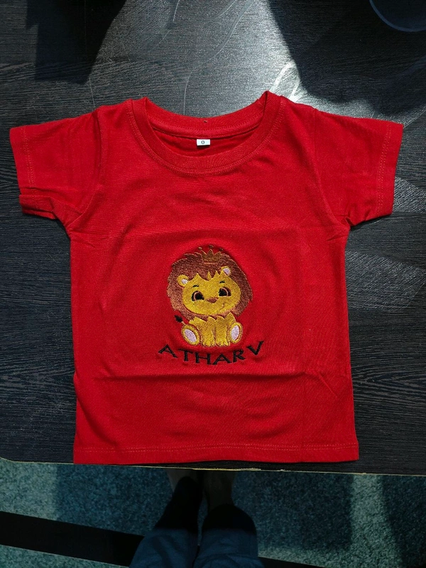 Kids T shirt With cartoon And Name
