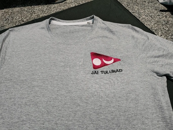 T Shirt - Jai Tulunad With Triangle shape Flag