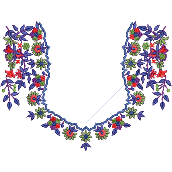 Blouse Design No :BH411/2 ,Small Butta , Flower Bunch