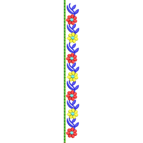 Blouse Design No : MSM-112 - Simple Border, U Shape