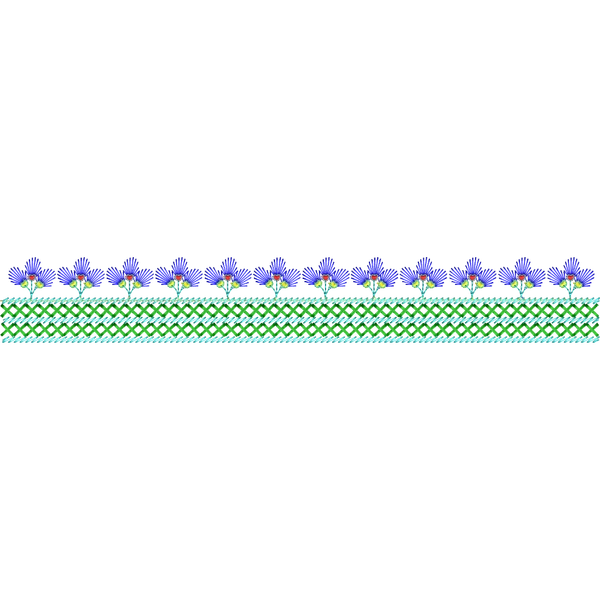 Blouse Design No :MSM - 139 - Simple Border, U Shape