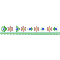 Blouse Design No :MSM - 182 - U Shape, Kutch with Mirror, Simple Border