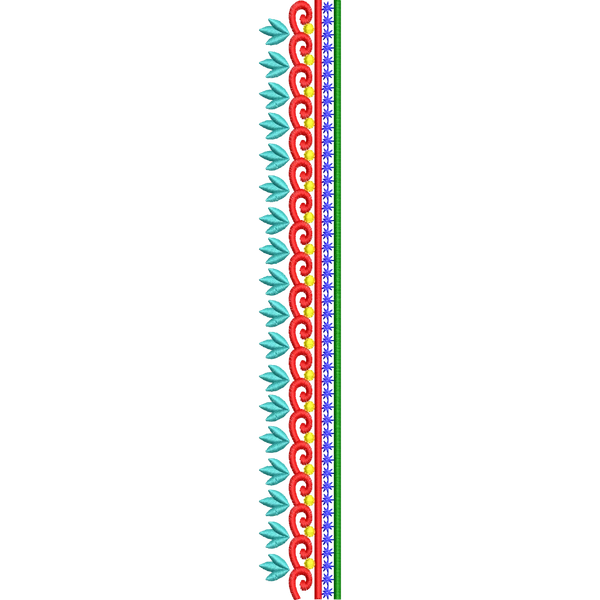 Blouse Design No :MSM - 221 - Simple Border, U Shape