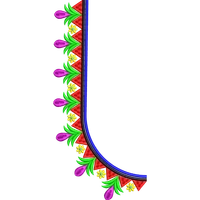 Blouse Design No :MSM - 244/2 - U Shape, Simple Border