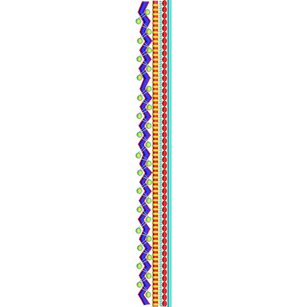 Blouse Design No :MSM - 283 - Simple Border, U Shape