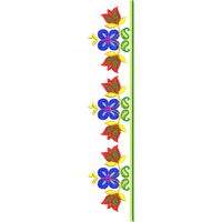 Blouse Design No :MSM - 412 - Simple Border, U Shape