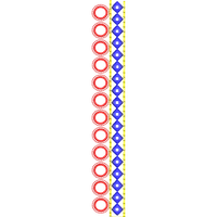 Blouse Design No :MSM - 418 - Mirror Work, Simple Border, U Shape