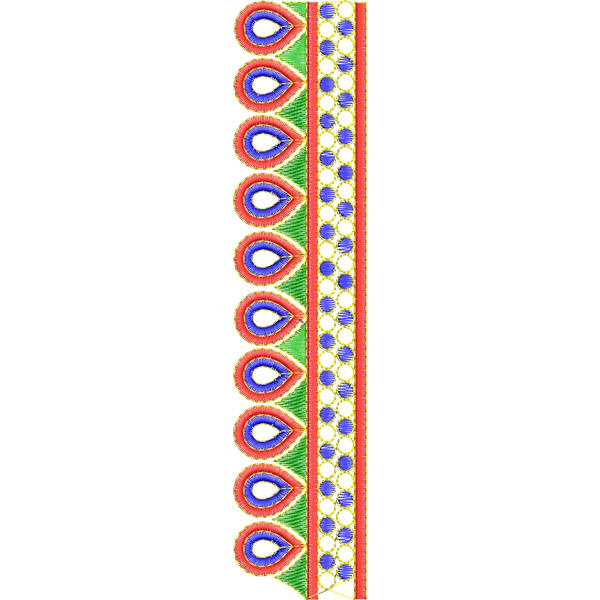Blouse Design No :MSM - 443 - Simple Border, U Shape