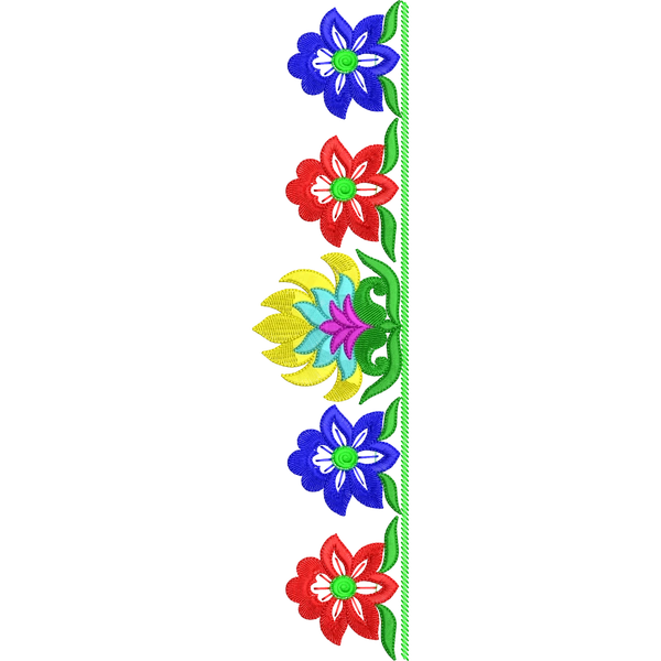Blouse Design No :MSM - 445 - Simple Border, U Shape